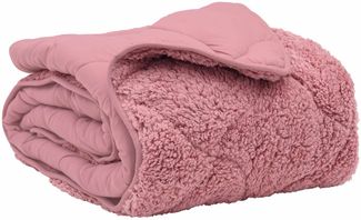 vidaXL Ganzjahresbettdecke Gepolstert Rosa 240 x 260 cm 42026276