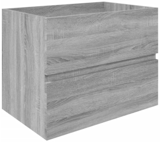 vidaXL Waschbeckenunterschrank Grau Sonoma 60x38,5x45 cm Holzwerkstoff 815649