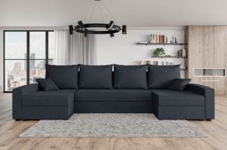 ALTDECOR Wohnlandschaft RAVENA-U, Couch mit Schlaffunktion, Wohnzimmer - Wohnlandschaft
