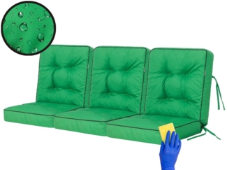 Bjird Bankauflage Venus 50 cm, 60 cm, 100 cm, 120 cm, 150 cm, 180 cm, (3 St), für Gartenbank und Hollywoodschaukel