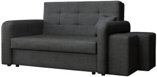 Schlafsofa Viva Home II, Nische für Hocker auf der rechten Seite, Farbe: Enjoy 24