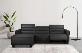 Places of Style Ecksofa Carpari, L-Form, 263 cm, mit manueller o. elektrischer Relaxfunktion, und USB/ Kopfteilverstellg
