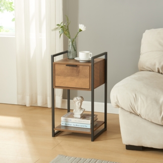 Beistelltisch Namsskogan 62x33x32cm Walnussoptik [en. casa]