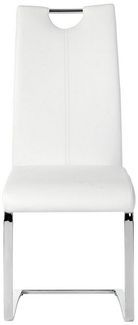 IDIMEX Esszimmerstuhl SABA (4 St), 4 x Schwingstuhl Freischwinger Esszimmerstuhl Stuhl Stuhlgruppe Set in