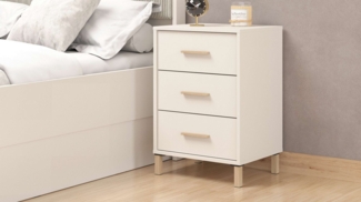 Home affaire Nachtkommode Belfort Nachtschrank Nachttisch Made in Europe, mit 2 oder 3 Schubladen, FSC®-zertifizierter, Trendfarbe cashmere