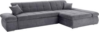 DOMO collection Ecksofa Moric Luxus - B/T/H 300/172/80 cm, XXL-Format, L-Form, 140kg Belastung/Sitz, in Cord, Chenille, Kunstleder