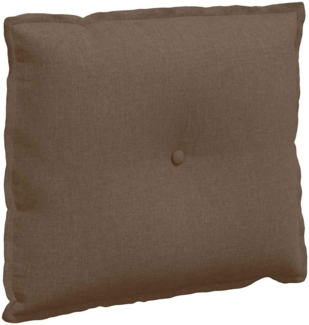vidaXL Rückenkissen Braun 60 x 19 x 50 cm Stoff 42014662