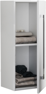 VCM Badmöbel Midischrank Badinos 914885 Weiß H. 75 x B. 33 x T. 22 cm