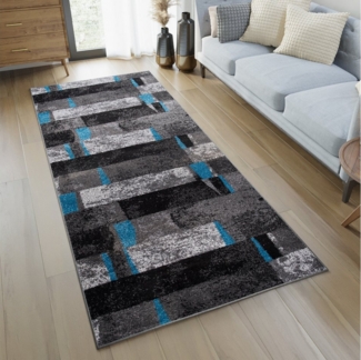 Tapiso Läufer JAWA, rechteckig, Höhe: 10 mm, Flur Brücke Meliert Modern Kurzflor Wohnzimmer Schlafzimmer