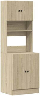 vidaXL Küchenschrank Sonoma-Eiche 60x50x180 cm Holzwerkstoff 3276639