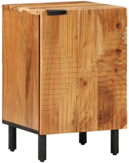 vidaXL Waschbeckenschrank mit Regal Massivholz Akazie Holzwerkstoff 4017777