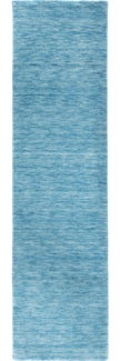 Morgenland Gabbeh Teppich - Softy - Uni - läufer - 200 x 80 - Hellblau