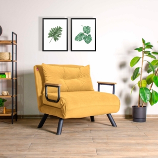 1-Sitzer-Schlafsofa, 'Sando ', 78 x 78 x 67, Senf