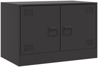 vidaXL TV-Schrank Schwarz 67x39x44 cm Stahl 841631