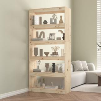 vidaXL Bücherregal/Raumteiler 80x30x167,4 cm Massivholz Kiefer 808198