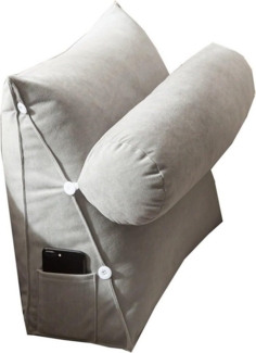 Coonoor Rückenkissen Keilkissen Dreieckiges Lesekissen Kissen mit Verstellbarer Nacken, Rückenstütze Rückenlehnenkissen für Sofa Bett Kopfteil