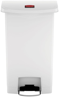Rubbermaid Step-on Mülleimer Slim Jim 50 L Weiß 445376