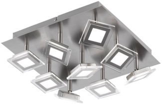 Wofi LED Deckenleuchte Deckenlampe 9x5W 3000K 2700 lumen Warm Weiss ersetzt 250W12843