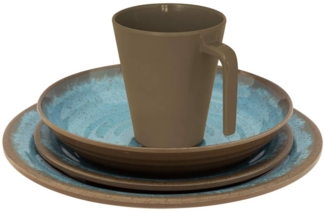 Eurotrail Tischgeschirr Ocean 16 Stk. Melamin Blau