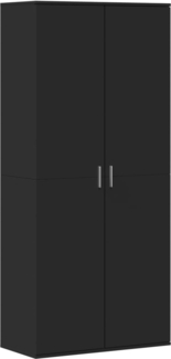 vidaXL Schuhschrank Schwarz 80×39×178 cm Holzwerkstoff 3276673
