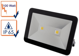 100 Watt LED Strahler ALU, 4000 Kelvin Neutralweiß, IP65, 25x36 cm