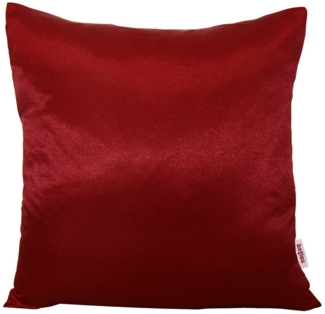 beties Kissenbezug Glanz Satin, (1 Stück), 40x40 cm karmin-rot