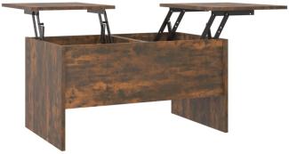 vidaXL Couchtisch Räuchereiche 80x50x42,5 cm Holzwerkstoff 819293