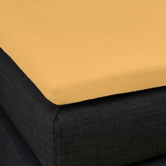 Formesse Bella Donna Topper Spannbetttuch La Piccola Restposten|100x200 cm| safran