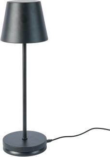 Greemotion LED-Tischlampe mit Akku / Farbwechsel, Touch, Kunststoff / Metall schwarz, 38 cm