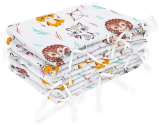 Amilian Bettnestchen Bettumrandung (Made in EU) 420x30 cm - für Babybett 140x70 cm geeignet, (140x70 cm geeignet (rundherum) mit Kantenschutz, Nestchen), Umrandungen
