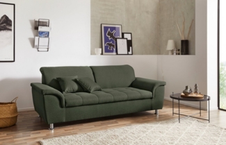 DOMO collection 2,5-Sitzer Franzi, zeitlos und elegant, moderne Sitzheftung, wahlweise mit Kopfteilverstellung, inklusive Zierkissen