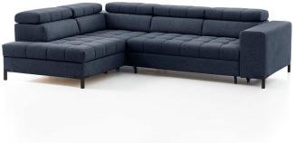 exxpo - sofa fashion Ecksofa Bocco, hochwertige Verarbeitung, toller Sitzkomfort, bequem, L-Form, wahlweise mit Bettfunktion u. Bettkasten, inkl. Kopfteilverstellung