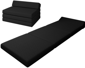 Klappmatratze Premium Klappmatratze mit Kopfteil, sunnypillow,.