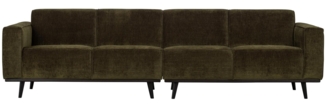 Sofa Statement L aus gewebten Jacquard, Olive