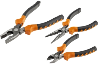 Zangen-Set "ProGrip", 3-teiligKombi/Spitzzange, Seitenschneider