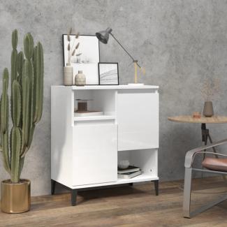 vidaXL Sideboard Hochglanz-Weiß 60x35x70 cm Holzwerkstoff 821150