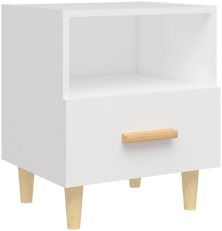 vidaXL Nachttisch Weiß 40x35x47 cm 812006
