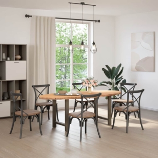 vidaXL Esstisch Hellbraun 220x100x74 cm Massivholz Eiche Oval 3305383