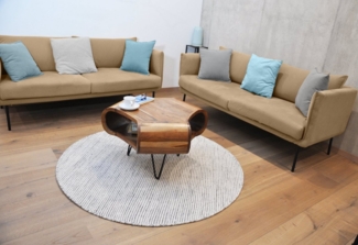 Sitheim-Europe Couchtisch AUSTIN Retro Couchtisch 60 cm Akazienholz Haarnadelbeine Sitheim®