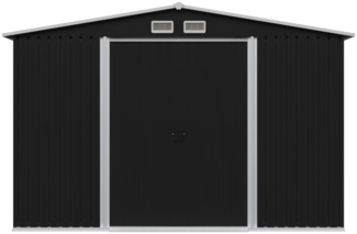 vidaXL Geräteschuppen Anthrazit Stahl 257x205x178 cm 47030