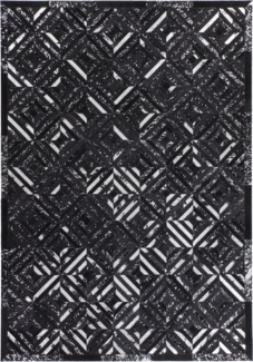 Teppich SchoenesWohnen24 Spark 410 Schwarz / Silber 120x170 cm