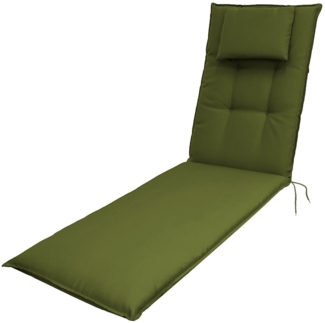 doppler® Liegenauflage 7836 195 x 60 x 8 cm Auflage für Liege Kissen Polster Einlage grün, (1 St, 1 Auflage), UV-beständig für Gartneliegen