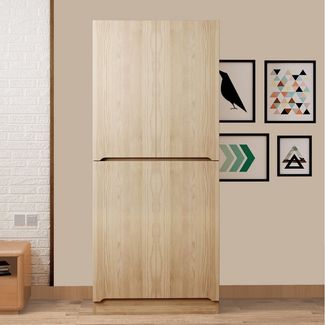 Flieks Kleiderschrank Kleiderschrank Doppeltür-Design 70×40×170cm mit Kleiderstange