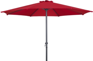 TrendLine Sonnenschirm Sofia Ø 300 cm Rot Gartenschirm Marktschirm
