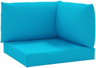 vidaXL Palettenkissen 3-tlg. Hellblau Oxford-Gewebe 361777