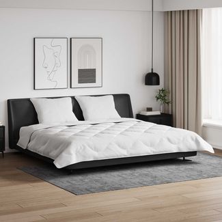 vidaXL Decke mit Kissen 3 pcs Weiß Mikrofaser und Daunenfedern 3377909