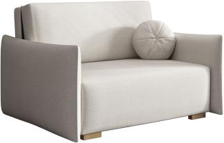 Sofa Viva Glov II mit Schlaffunktion, 2 Sitzer Schlafsofa mit Bettkasten (Farbe: Soul 01)