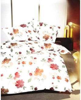 Kaeppel Mako Satin Bettwäsche Tender Rot 135x200 cm + 80x80 cm