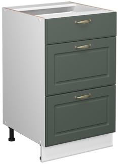 Vicco Badschrank Grün-Gold Landhaus 50x82 cm ohne Arbeitsplatte, Fame-Line