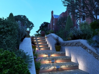Vente-unique - Solar-Wandleuchte - 30 Lumen - Schwarz - TRESTIA